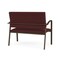 Lesro Newport 2 Seat Tandem Seating Metal Frame No Center Arms, Bronze, RF Nebbiolo Upholstery NP1501 - alternate 2